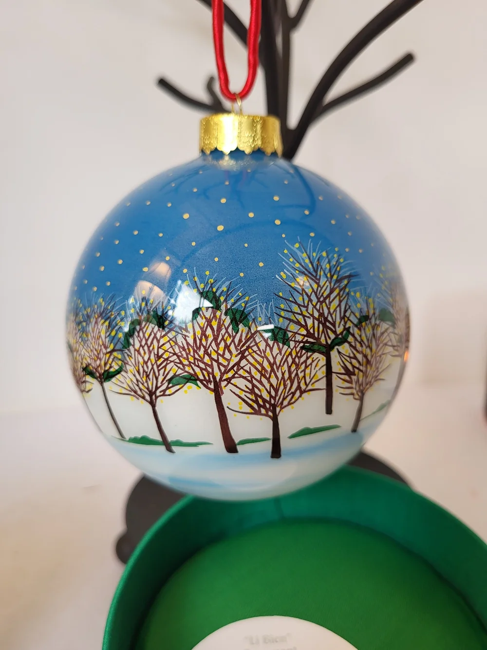 Hand-Painted Pier One Li Bien US Capitol Holiday Ornament W/ Box